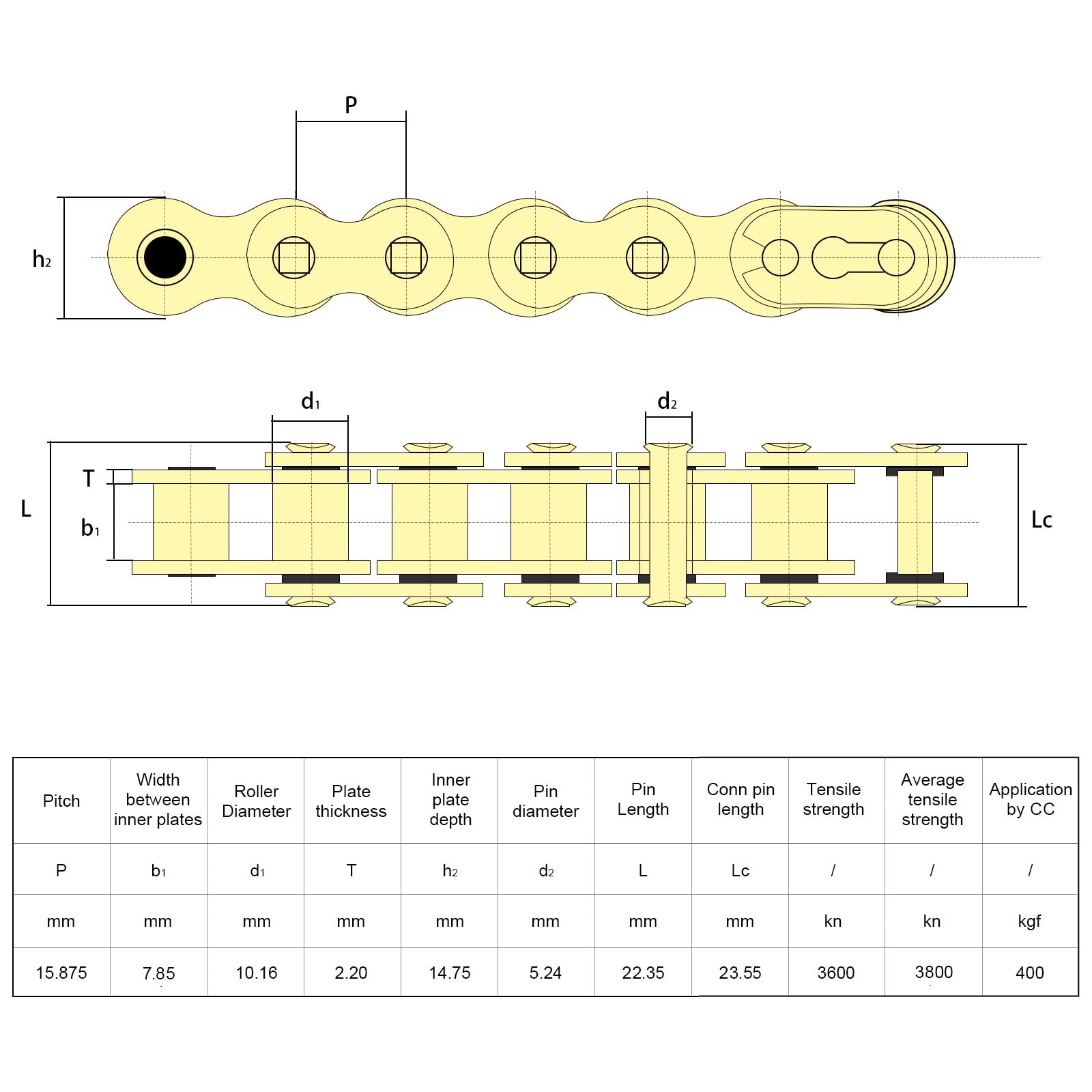 Amazon.com: 525 Chain 108 Links with Connecting Master Link